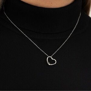 Tiffany & Co Elsa Peretti Open Heart Pendant Necklace